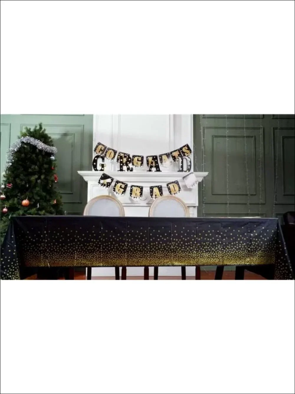 12 Pack Disposable Plastic Tablecloths and Satin Table Runner Set 54x108